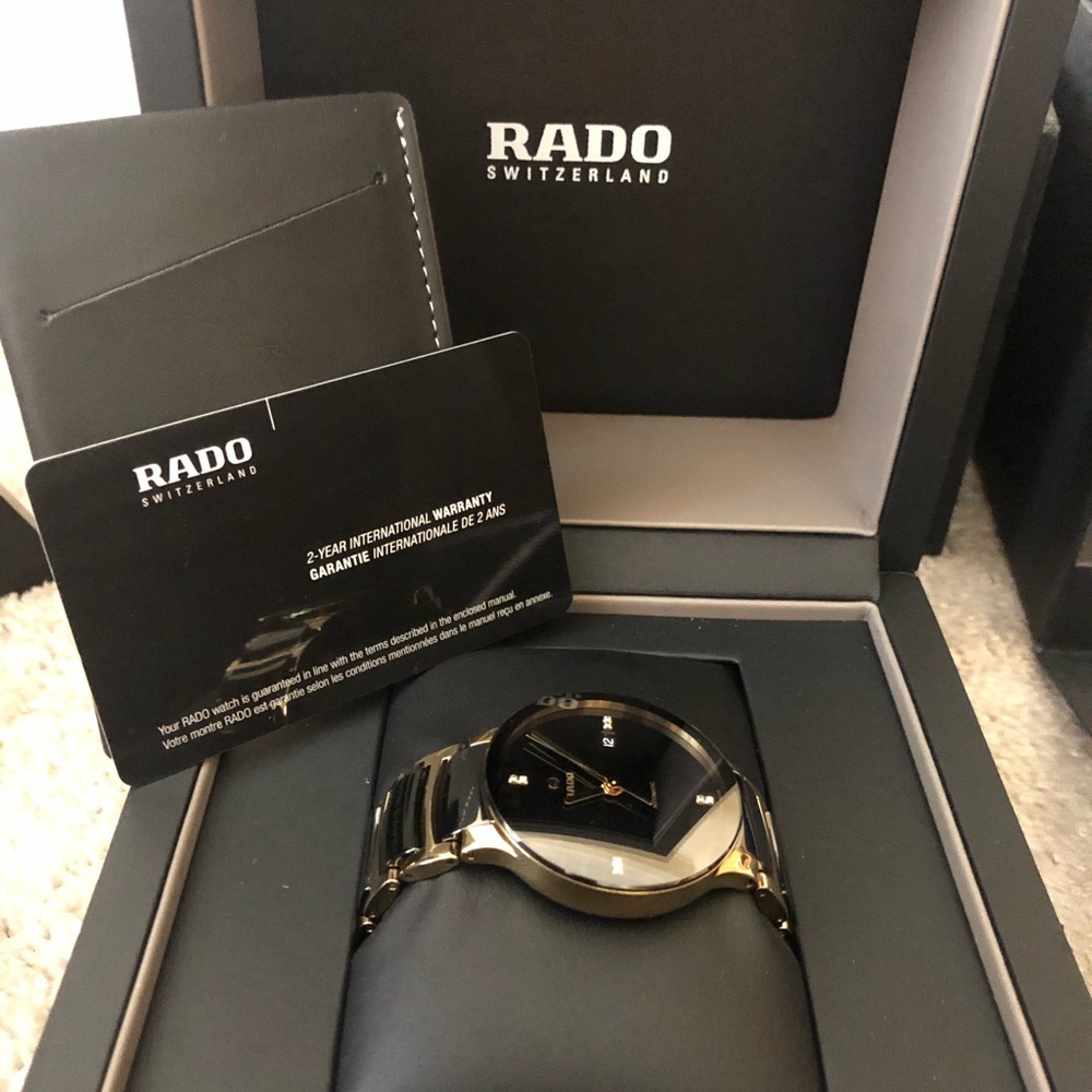 NIB. Centrix Diamond Ceramic Bracelet Watch, 38mm - Picture 2 of 7